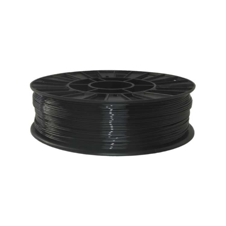 Стримпласт PETG Ecofil Черный пластик для 3D принтера, пруток 1.75мм / 1кг